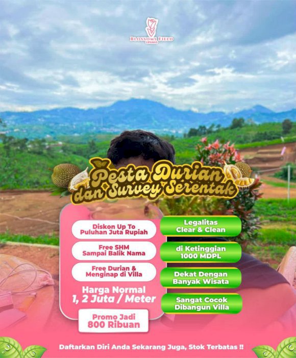 Tanah strategis kawasan puncak cipanas bogor