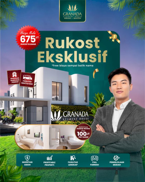 Rukost Ekslusif Lokasi Strategis Di Serang Banten