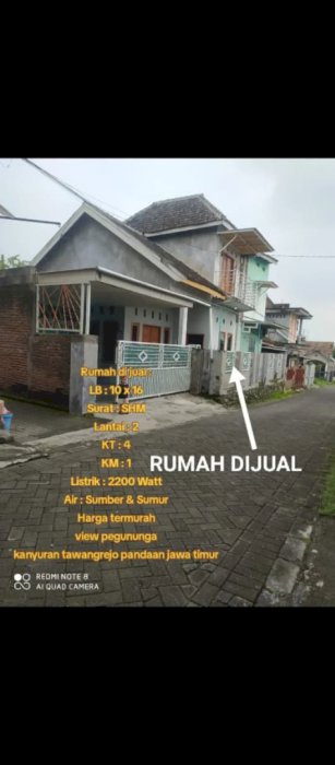 RUMAH MURAH DEKAT PEGUNUNGAN