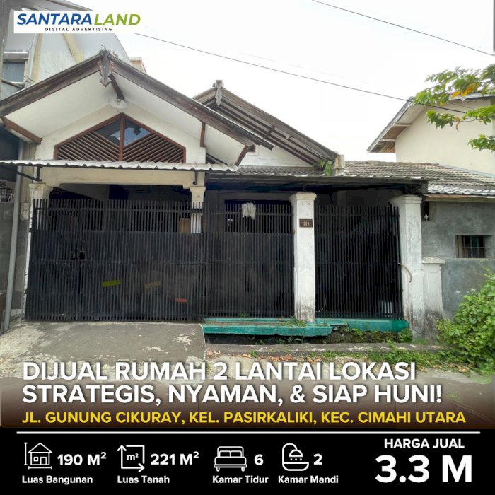 DIJUAL RUMAH 2 LANTAI LOKASI STRATEGIS, NYAMAN, & SIAP HUNI!