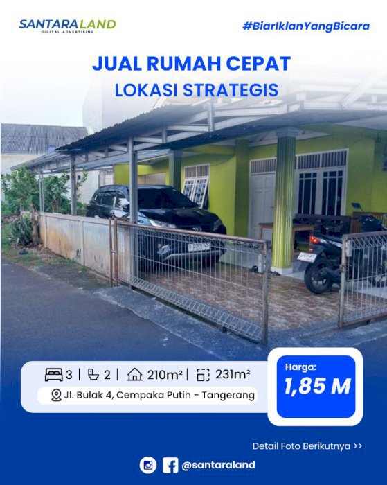 JUAL RUMAH CEPAT – LOKASI STRATEGIS DI CIPUTAT TIMUR
