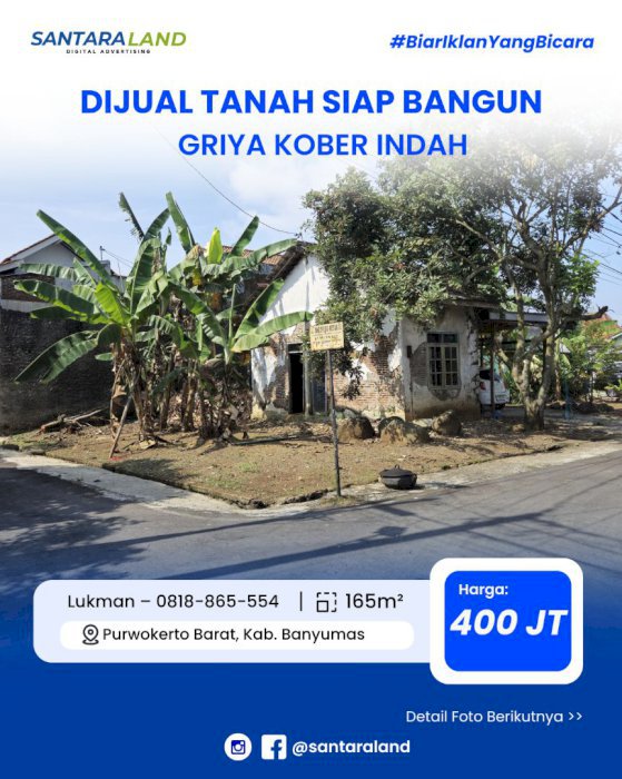 DIJUAL TANAH SIAP BANGUN – GRIYA KOBER INDAH