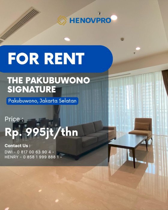 Pakubuwono Signature 4BR + 1 Study Luxury Unit Best City View