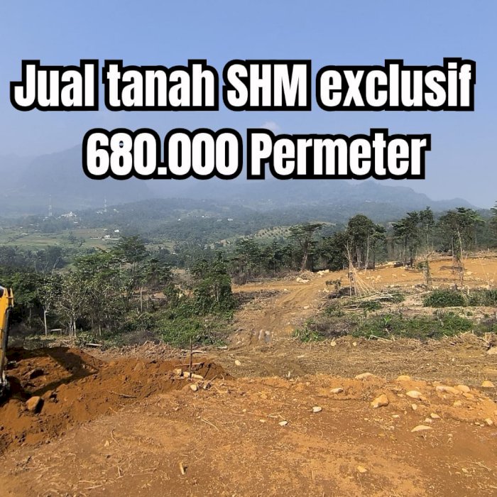 Jual cepat tanah murah 680ribu/meter