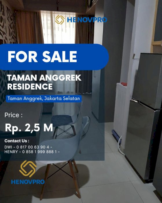 Dijual Cepat 3BR City View di Taman Anggrek Residences
