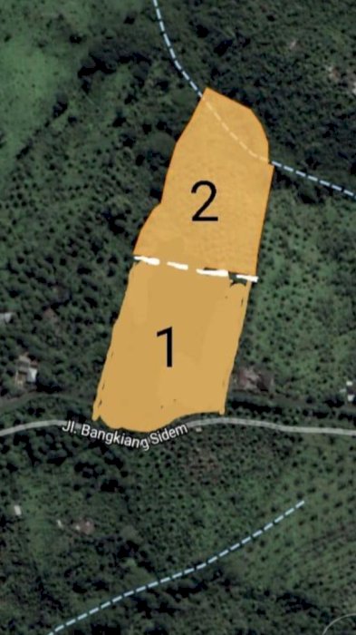 Tanah munduk murah lokasi jl raya aspal 6 mtr 43 jte