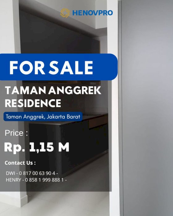 Dijual Cepat 1BR Pool view TURUN HARGA di Taman Anggrek Residences