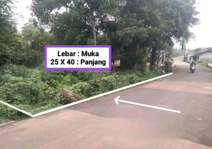 Dijual tanah nempel jaln peruis mobil