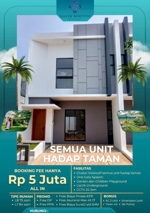 Dijual murah private cluster premium 2 lantai  tangerang selatan
