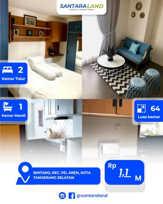 DIJUAL APARTEMEN BINTARO ICON – TANGERANG SELATAN