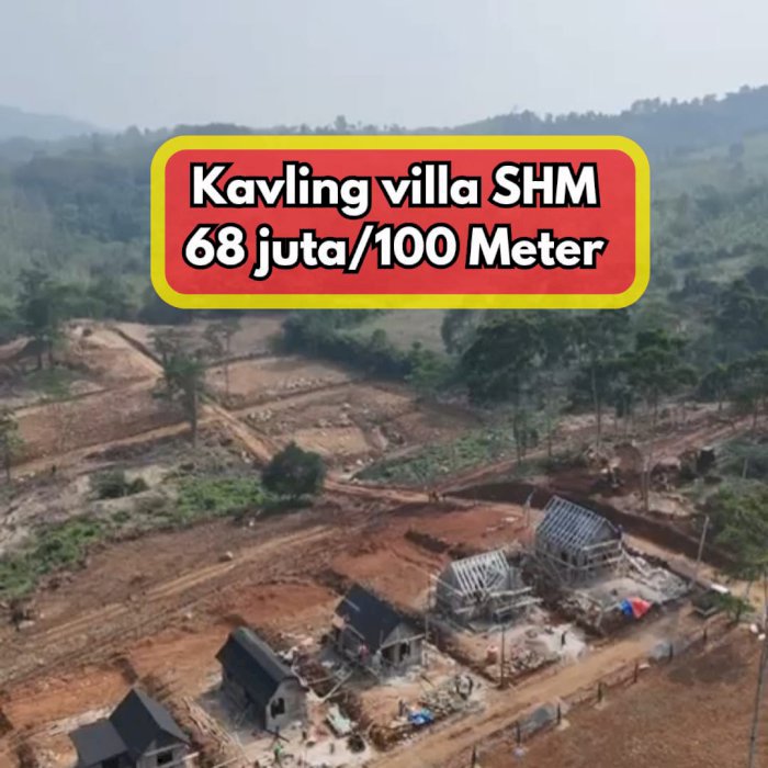 Jual cepat tanah murah BU 68juta/100m pinggir jalan raya