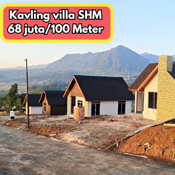 Jual cepat tanah kavling untuk villa 68juta/100 m di Bogor timur