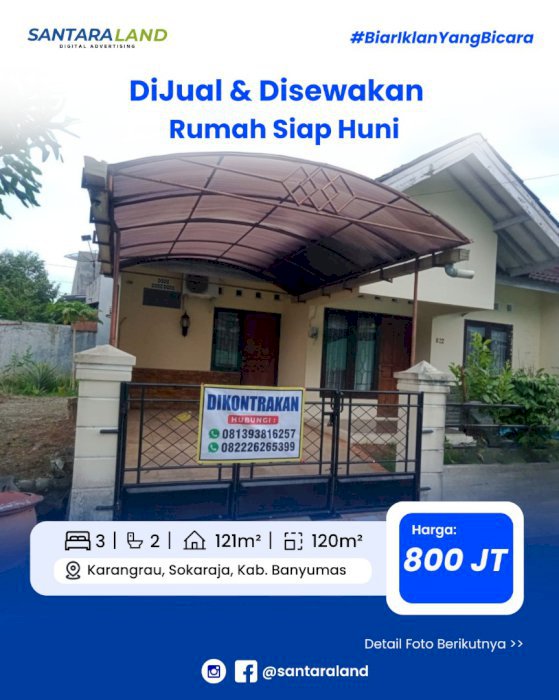 DiJual dan Diswakan Rumah Siap Huni
