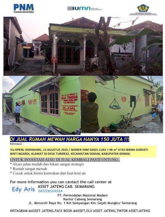 Di jual rumah mewah semarang