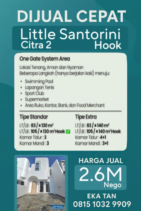 LAST UNIT LITTLE SANTORINI HOOK CITRA GARDEN 2