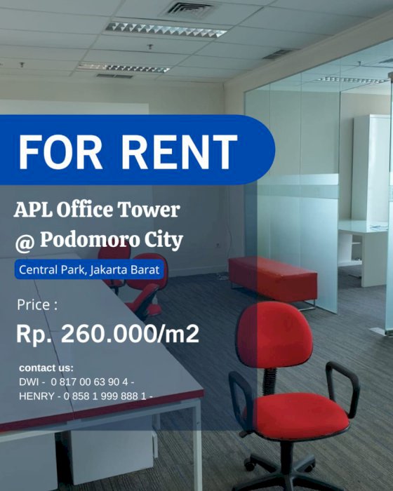 APL Office Tower For Rent Furnish and Renov Mid Floor