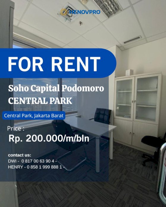 Soho Capital Office Space For Rent Middle floor with Best  View