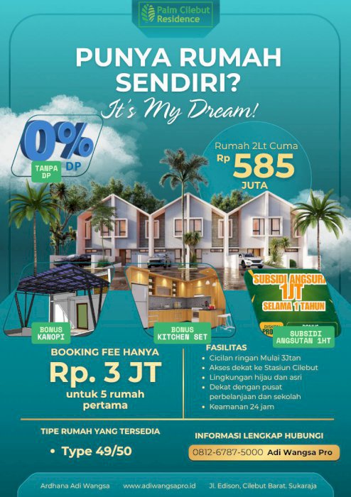 Rumah Dekat Stasiun Cilebut Tanpa Dp Cukup Booking 3Jt Allin Angs Flat