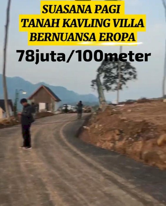 Tanah murah SHM pinggir jalan include balik nama SHM 78juta di bogor