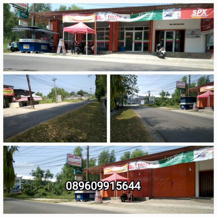 Tanah dijual dan bangunan minimarket ruko