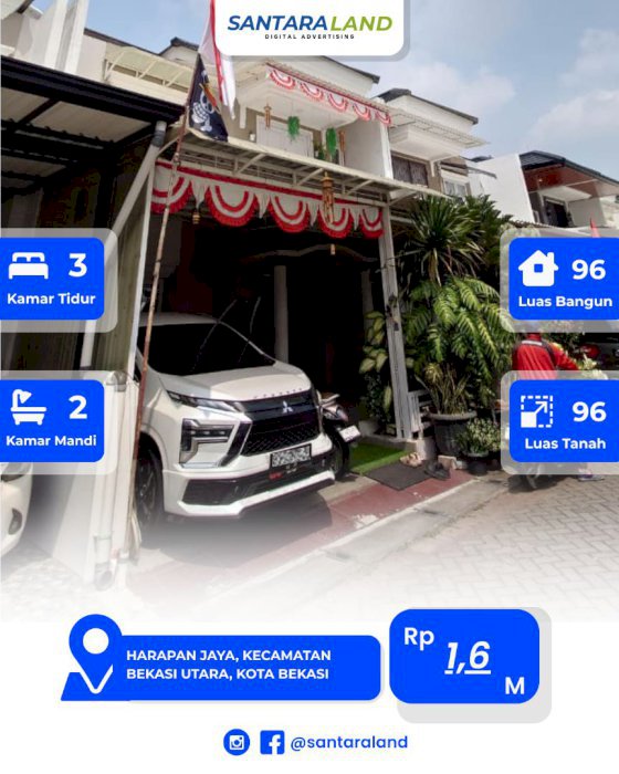 Dijual Rumah 2 Lantai Siap Huni di Kota Bekasi