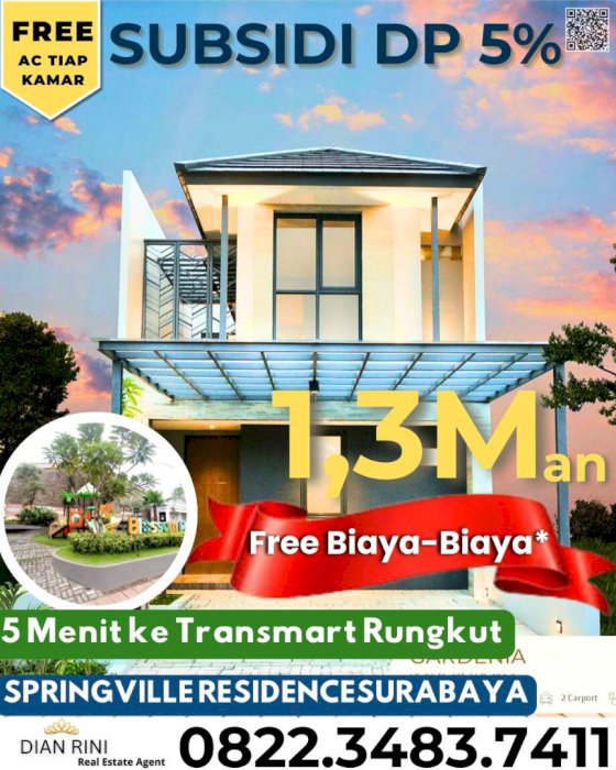 Heboh Rumah Cantik cuman UTJ 25 JUTA AJA langsung KPR !