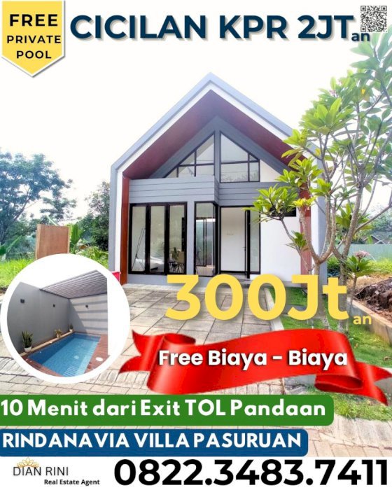 RINDANAVIA Villa & Residence  Berada di kaki Gunung Arjuno Tol