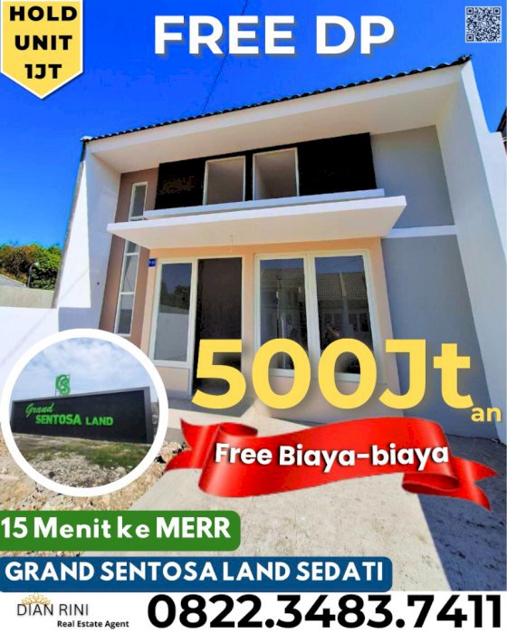 Grand Sentosa Land hadir dengan rumah modern 1 lantai ukuran 6x12
