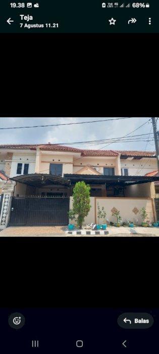 Dijual rumah di babatan pilang