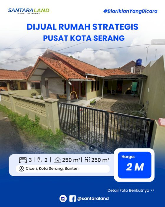 Dijual Rumah Strategis di Pusat Kota Serang