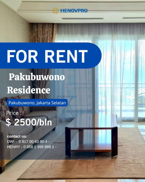 Pakubuwono Residence For Rent Best Unit 2+1 BR Full Furnish Pool View