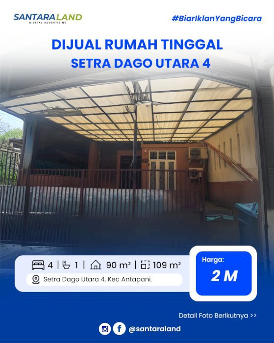 Dijual Rumah Tinggal - Setra Dago Utara 4