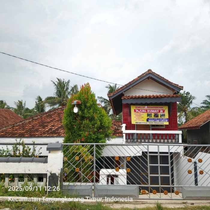 Di Jual Murah Rumah Dan Tanah Di Dusun X Natar Lampung Selatan