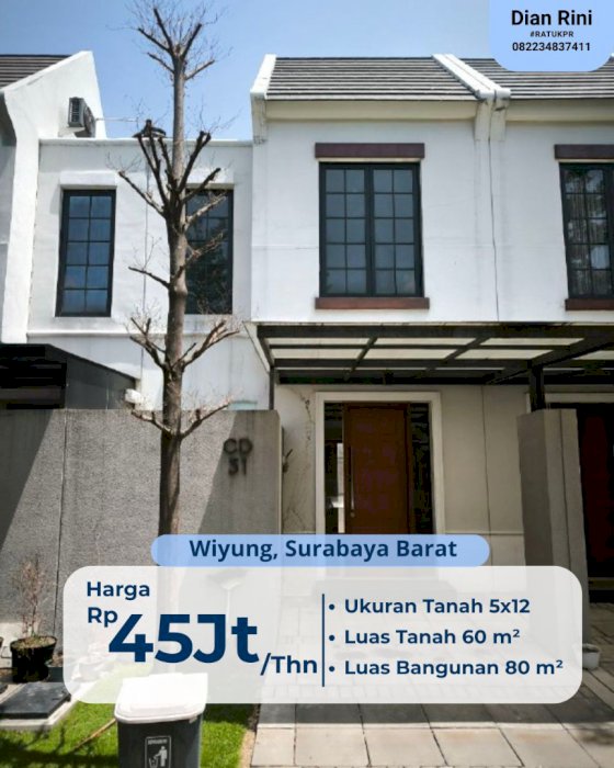 Sewa Rumah 2 Lantai Grand Harvest dekat Wiyung