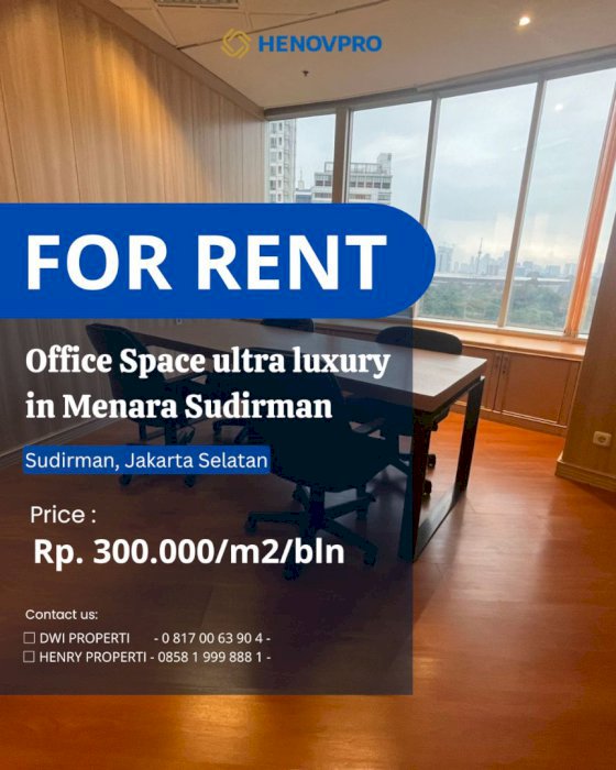 Office Space ultra luxury wooden theme NEW UNIT di Menara sudirman