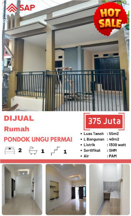 DIJUAL RUMAH MURAH SIAP HUNI BANGUNAN BARU
