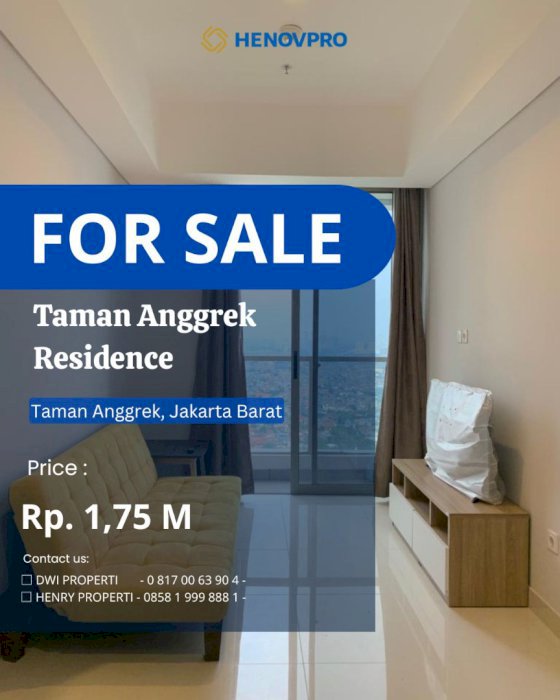 Dijual Cepat 2BR di Taman Anggrek Residences TURUN HARGA view city