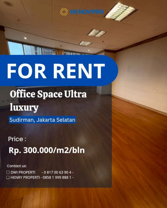 NEW UNIT Office Space ultra luxury wooden theme in di Menara sudirman