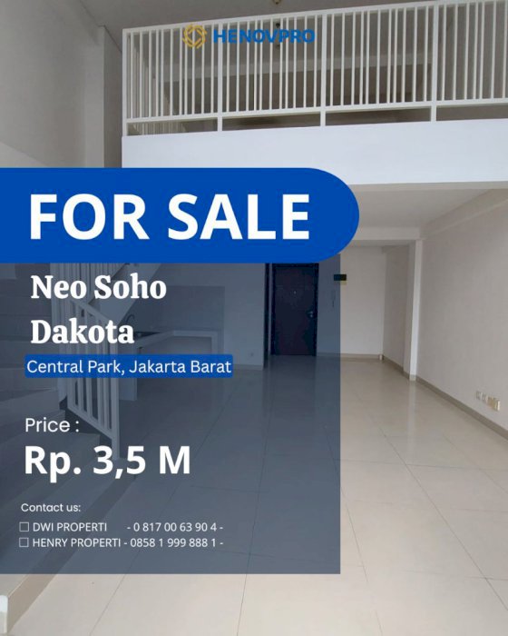 Dijual Cepat Neo Soho Dakota Semi Furnish Harga Special City View