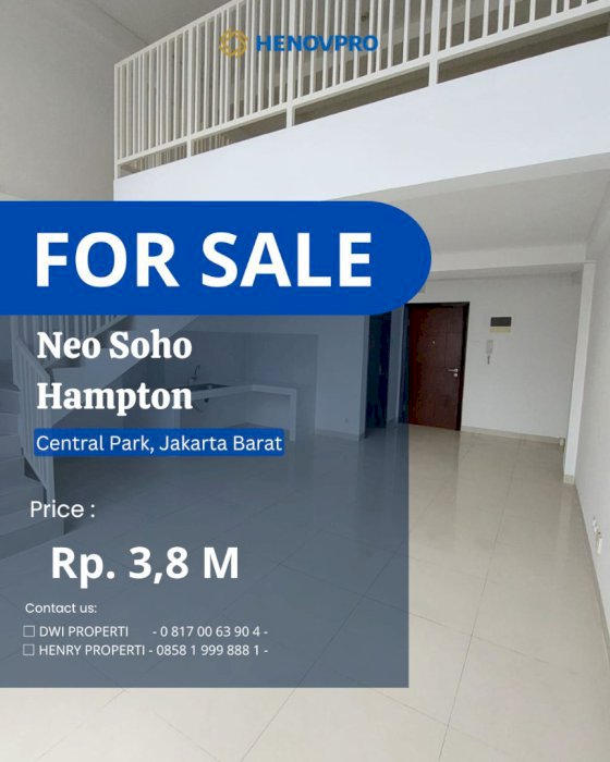 Investasi terbaik Dijual Cepat Neo Soho Hampton Semi Furnish City View