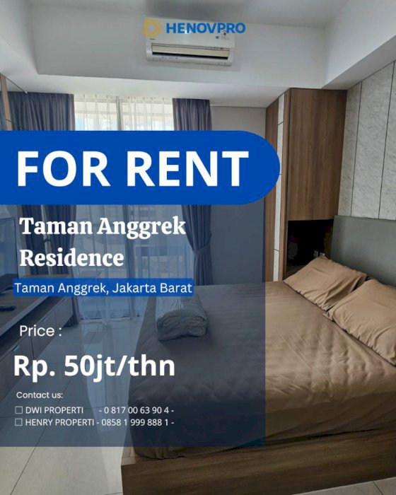 BRAND NEW Taman Anggrek Residence Unit STUDIO Full Furnish
