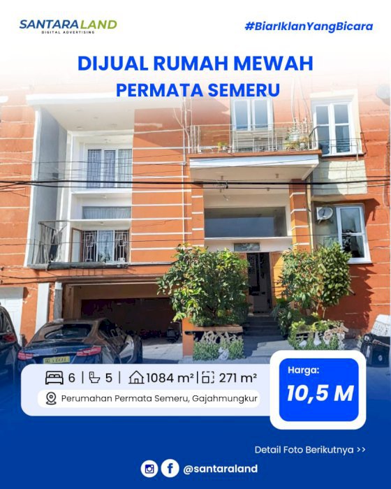 Dijual Rumah Mewah Siap Huni di Permata Semeru