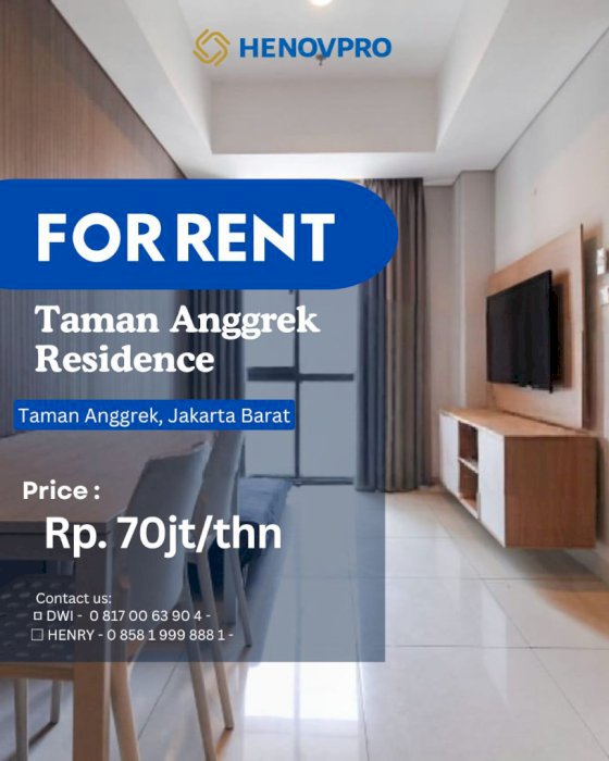 BRAND NEW Taman Anggrek Residence Unit 1BR  Full Furnish