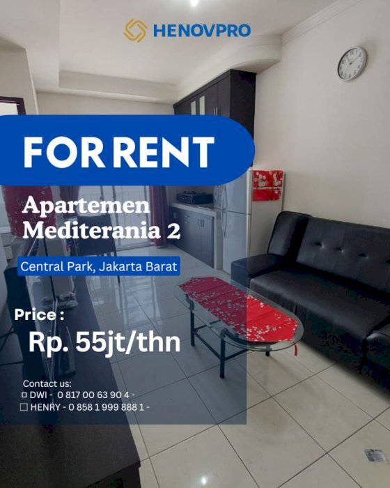 Mediterania 2 Unit 2BR Full Furnish Best Pool View