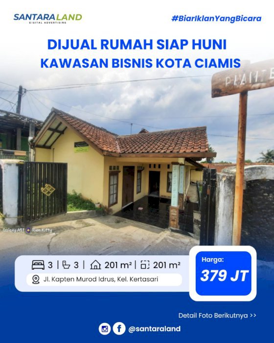 JUAL RUMAH SIAP HUNI KAWASAN BISNIS KOTA CIAMIS