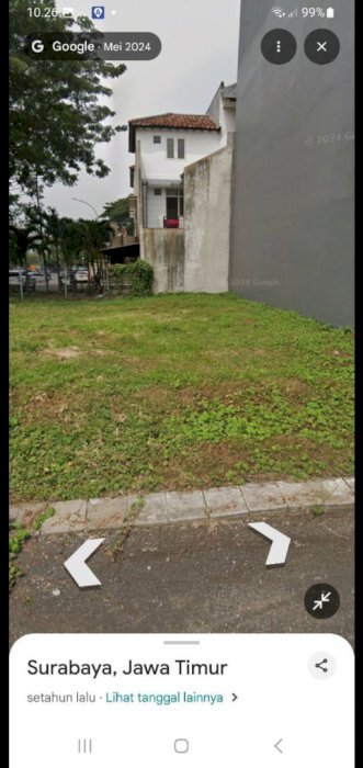 Disewakan 2 lahan kavling taman puspa raya citraland surabaya barat