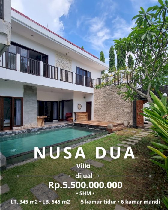 Di jual villa lokasi strategis Taman Mumbul Nusa Dua