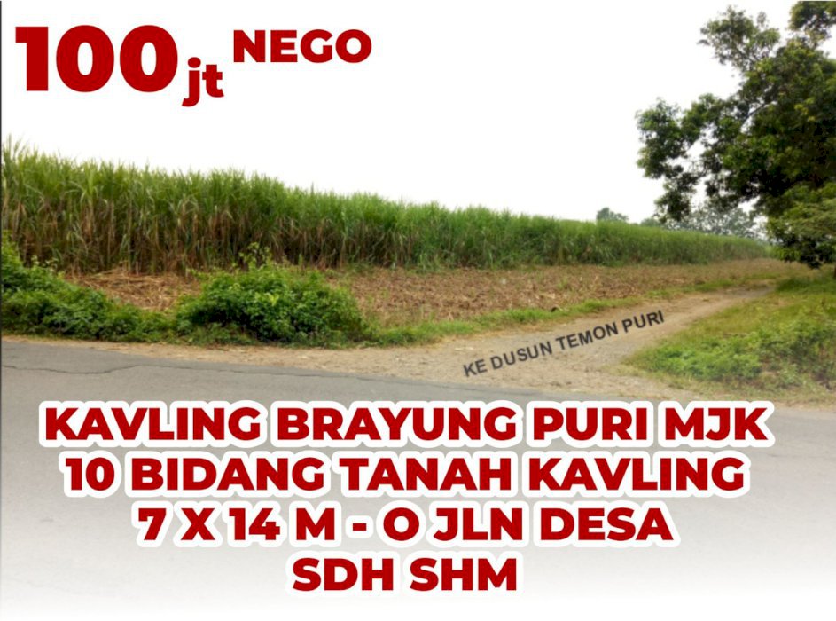 TANAH KAVLING STRATEGIS SIAP BANGUN