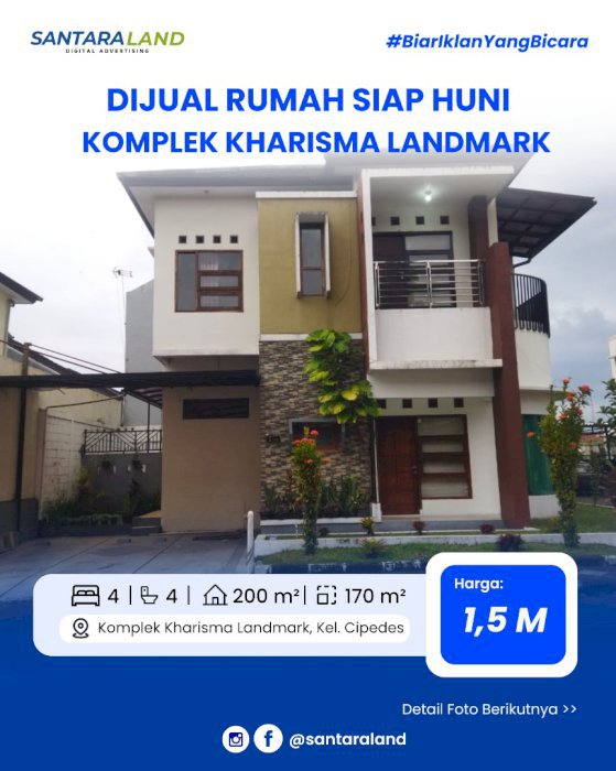 DIJUAL CEPAT RUMAH SIAP HUNI – KOMPLEK KHARISMA LANDMARK TASIKMALAYA