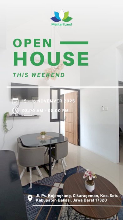 Di jual cepat rumah baru ready siap huni